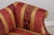 Vintage Camelback Damask Upholstered Sofa For Sale - Image 9 of 16