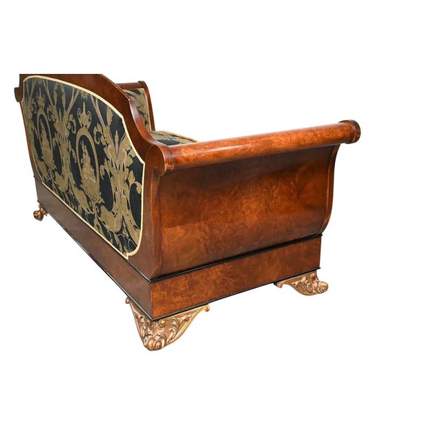 French Empire Mahogany Loveseat For Sale - Image 4 of 13