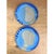 Vintage Blue Abstract Pottery Plates - A Pair For Sale - Image 4 of 12