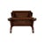Brown Vintage Neoclassical Walnut Side Table W/ Reeded Columns & Lower Shelf 25x13.5x22 For Sale - Image 8 of 11