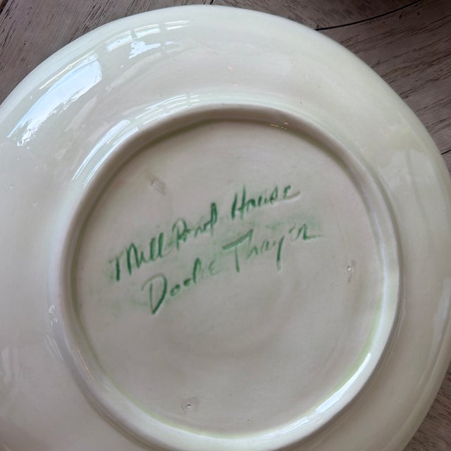 Vintage Dodie Thayer Lettuceware Plates - 9 For Sale - Image 4 of 10