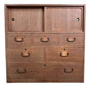 Japanese Traditional Tansu Storage Cabinet, 1920s
