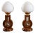 20th Century Art Deco Lamps, Poland, 1950s, Set of 2 For Sale