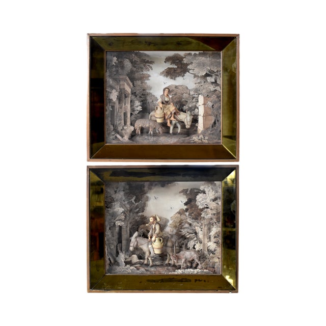 Mid-Century Narcissa Niblack Thorne Diorama Shadowbox After Claud Lorrain For Sale - Image 12 of 12