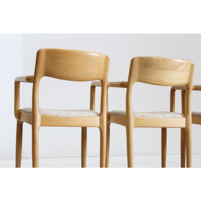 Vintage mid century dining room chairs Juul Kristensen 1960s , set of 5 - Vintage Danish dining room chairs designed by...