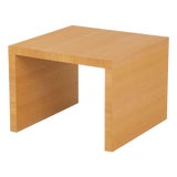 B&b Italia Blonde Wood Side Table For Sale