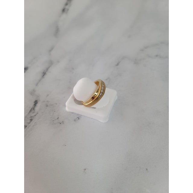 2020s Mens Diamond Wedding Band .35cttw 10k Yellow Gold, Size 9 For Sale - Image 5 of 5