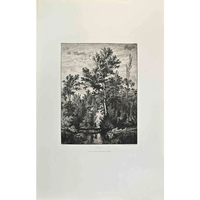 Leo Drouyn, Paysage, Etching, 1870s For Sale