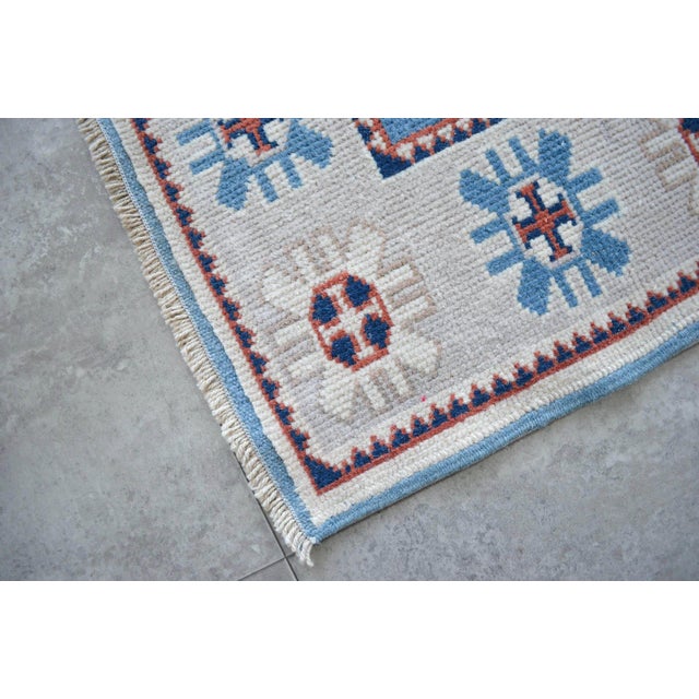 1980s Hand Knotted Runner Rug Extra Long Hallway Rug Kitchen Decor For Sale - Image 11 of 13