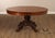 Brown Antique 57" Round Oak Pedestal Dining Table With Carved Claw Feet For Sale - Image 8 of 18