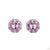 Early 21st Century 0.95 Carat Round Brilliant Cut Diamond Emerald Ruby Gold Earrings, Pair For Sale - Image 5 of 9