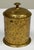 Mid 20th Century Vintage Brass Indian Etched Floral Lidded Jar For Sale - Image 5 of 7