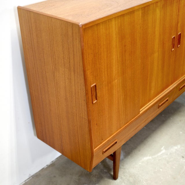Westergaards Møbelfabrik Teak Model #29 Tall Sideboard / Highboard Attributed to Børge Dam For Sale - Image 15 of 17