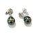 Bochic "Orient" White Topaz & Tahiti Pearl Earrings Set In 18K Gold & Silver For Sale - Image 4 of 18