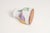 White Diminutive Italian Modern Ceramic Bud Vase With Floral Motif by Giovannni De Simone For Sale - Image 8 of 11