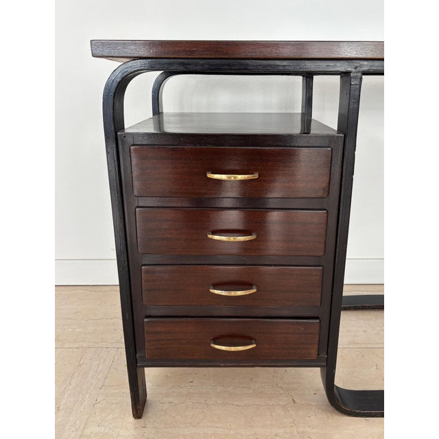 Small Writing Desk by Giuseppe Pagano for Gino Maggioni, Italy, 1940s For Sale - Image 11 of 13
