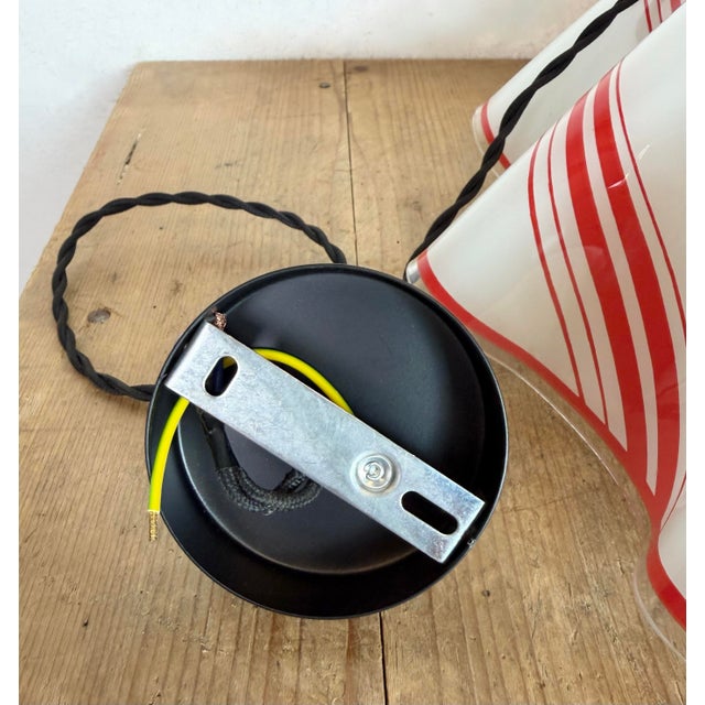 Vintage Glass Ceiling Light, 1970s For Sale - Image 12 of 18