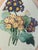Shabby Chic 1970s Small Vintage Botanical Primula Chromolithograph in Handpainted Frame For Sale - Image 3 of 4