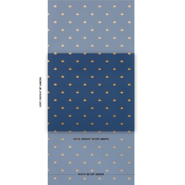Inspired by a Napoleonic symbol, Hubert's Bees is a chic and charming wallpaper design that adds a touch of Francophile...