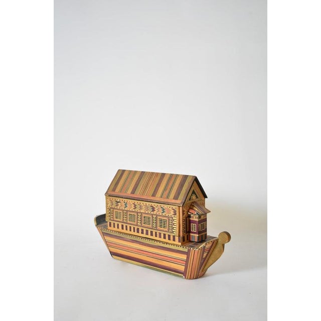 Vintage Straw Marquetry Box, 1970s For Sale - Image 6 of 6
