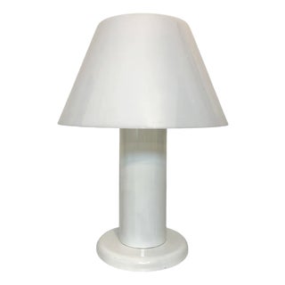 White Lacquered Table Lamp by Guzzini, 1970s For Sale