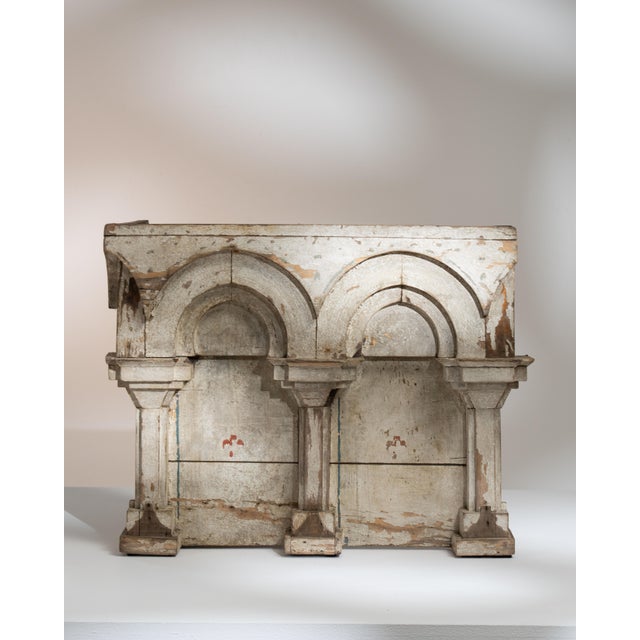 Early 19th Century France Neoclassical Antique White Wood Decorative Object For Sale - Image 4 of 15