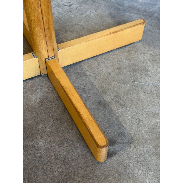Mid 20th Century Edsbyverken Beechwood Swivel Chair Mid-Century Modern For Sale - Image 9 of 9