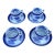 A Set of 4 Copeland Spode Fitzhugh Blue Demitasse Cups and Saucers, Circa 1960’s For Sale