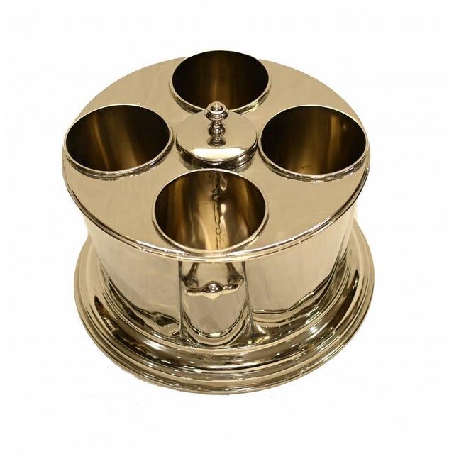 Silver Silver-Plated Wine Cooler For Sale - Image 8 of 10