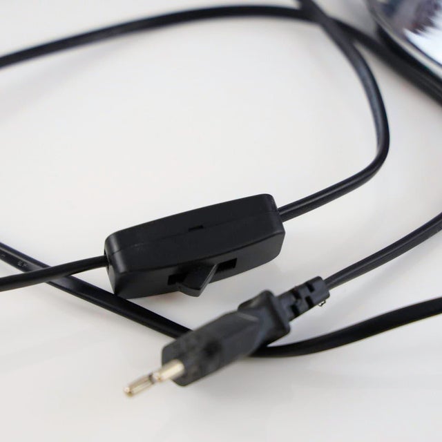 Silver Murano Glass UFO Table Lamp from Effetre International, 1960s For Sale - Image 8 of 14