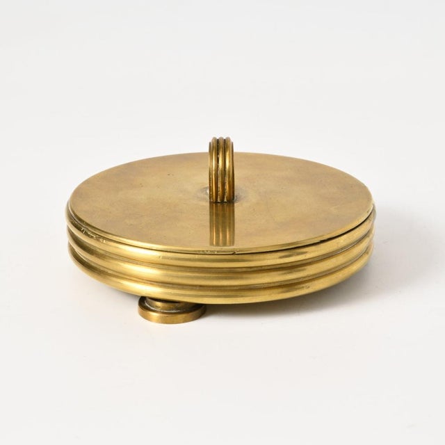 1940s German Art Deco Brass Box, 1930s For Sale - Image 5 of 11