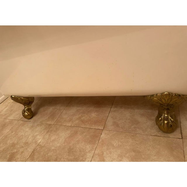Vintage Cast Iron Clawfoot Bathtub For Sale - Image 4 of 11