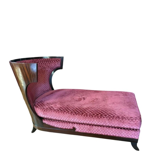 Wood Atrium Chaise Lounge by Jacques Garcia for Baker Furniture For Sale - Image 7 of 7