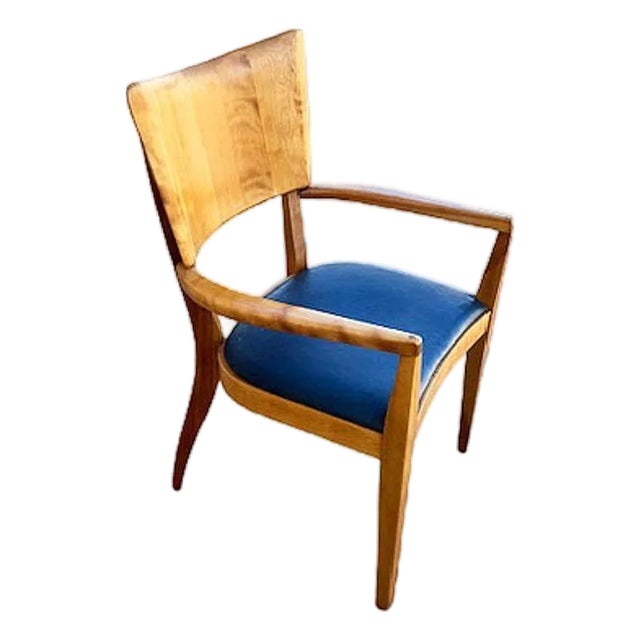 Restored Mid-Century "Stingray" Birch Armchair Dining Chair Attributed to Heywood Wakefield For Sale