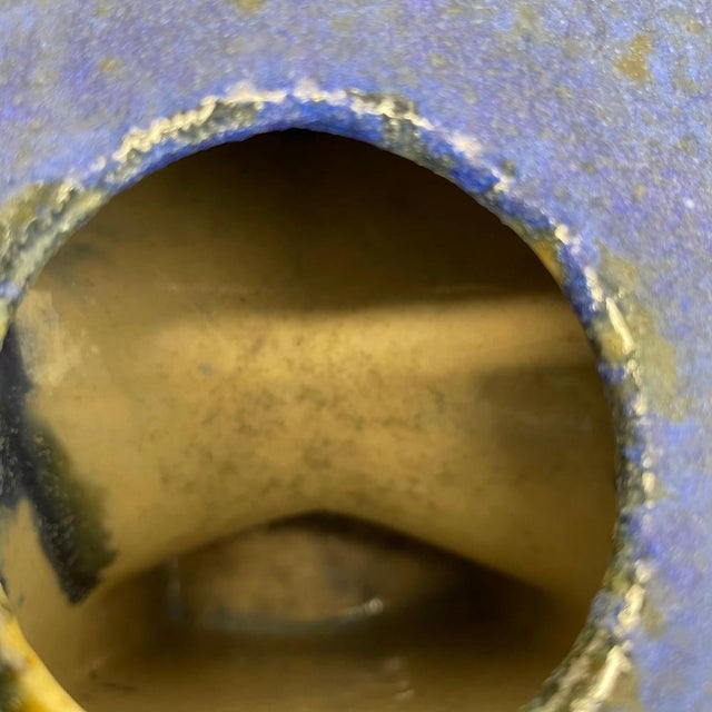 Brutalist Cubic Hole Pottery Vase by Piet Vest Ceramics, 1970s For Sale - Image 15 of 18