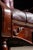Vintage Humidor Armchair and Rolling Ottoman Set in Burgundy For Sale - Image 9 of 17