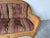 1980s Vintage Coastal Rattan & Wicker Loveseat With Original Cushions For Sale - Image 5 of 12