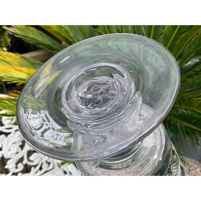 Large Georgian Dutch Flint Glass Rummer with Engraved Windmill & Farmhouse, 1750 For Sale - Image 10 of 14