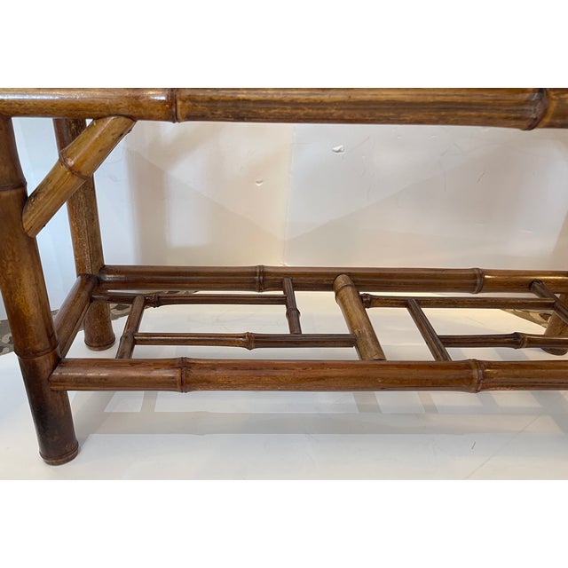 Vintage Bamboo Bench, 1970s For Sale - Image 16 of 16