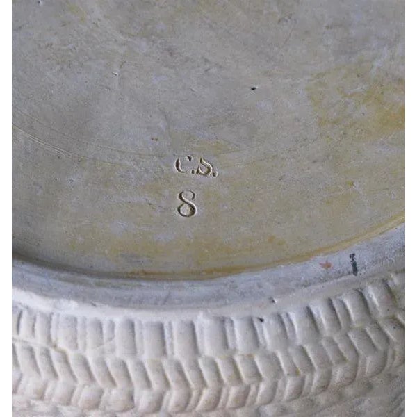 Late 19th Century French Beige-Colored Pottery Bowl W/Decorative Lid For Sale - Image 5 of 5