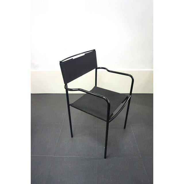 Black Italian Chairs by Giandomenico Belotti for Alias, 1980s, Set of 2 For Sale - Image 8 of 11