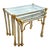 Hollywood Regency Chrome & Brass Maison Jensen Style Nesting Tables For Sale