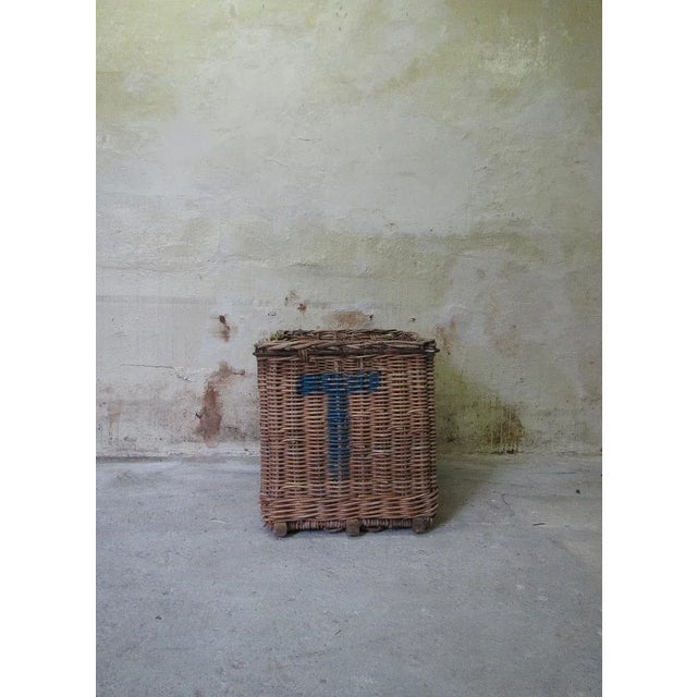 1920s Large Vintage Storage Basket, 1930s For Sale - Image 5 of 7