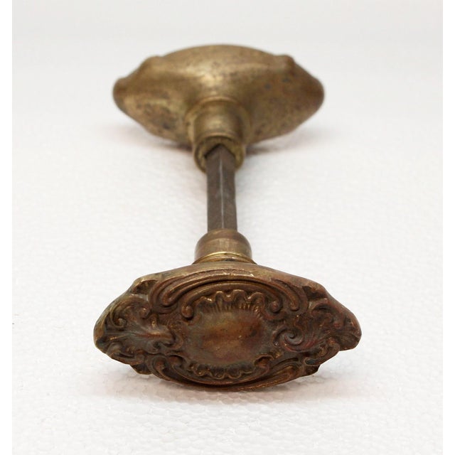 Rococo Antique St. Denis Corbin Rococo Bronze Passage Door Knobs For Sale - Image 3 of 4