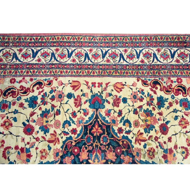 Early 20th Century Early 20th Century Tehran Rug For Sale - Image 5 of 15