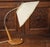 Mid-Century Adjustable Walnut Table Lamp with Brass Fittings and Fabric Shade from Temde, 1960s For Sale - Image 4 of 8