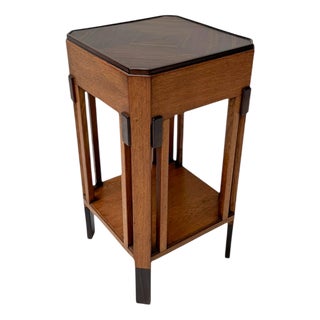 Art Deco Pedestal by Anton Lucas for N.V. Meubelkunst Leiden, 1920s For Sale