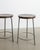 1950s Mid-Century French Wooden and Iron Bar High Stools from Pierre Jeanneret, 1950s, Set of 2 For Sale - Image 5 of 6
