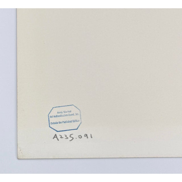 Screen print on Lenox Museum Board. From the Space Fruit portfolio. Unsigned and outside the published edition. Stamped...