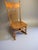 Farmhouse Vintage Pressed Back Oak Rocking Chair – Ornate Wooden Windsor Spindle Rocker. For Sale - Image 3 of 4